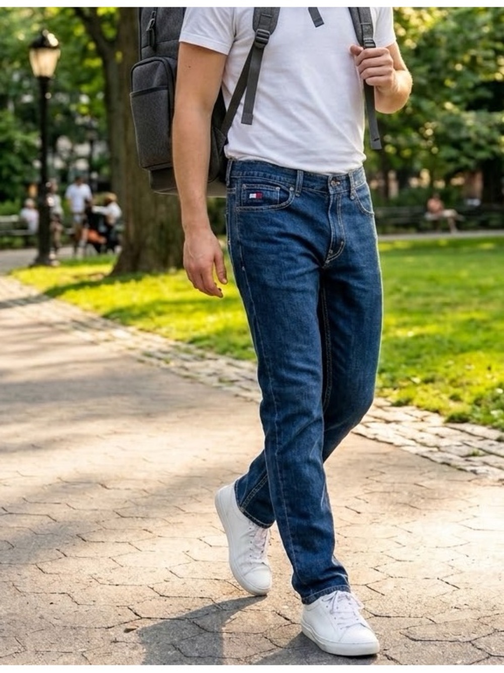 Tommy Hilfiger Denim Slim
Straight Etroite Blue Jeans | 32x30